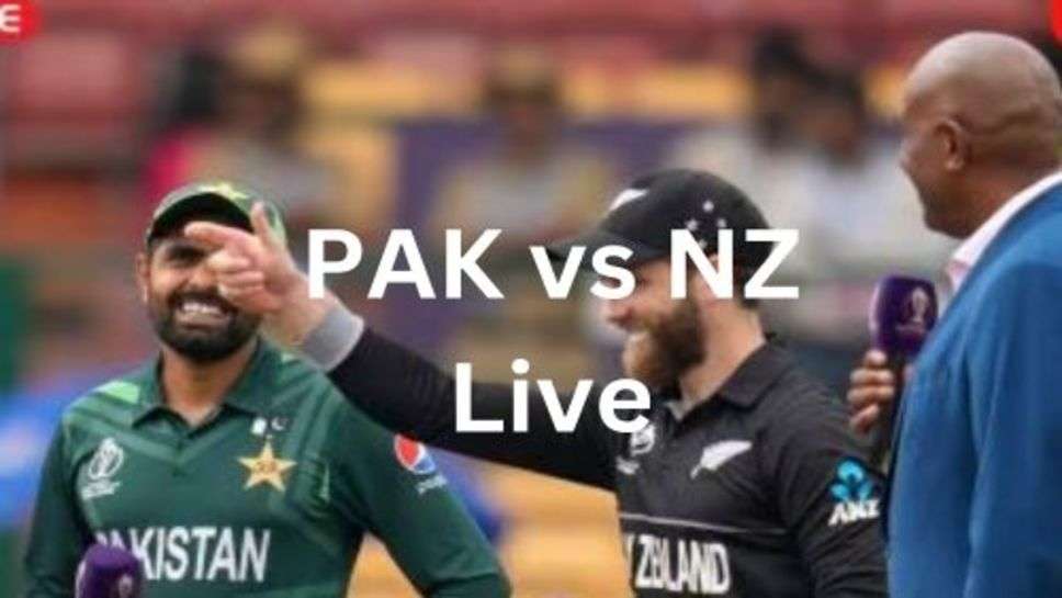 PAK vs NZ Live Score: पाकिस्तान को जीत के लिए मिला बड़ा लक्ष्य