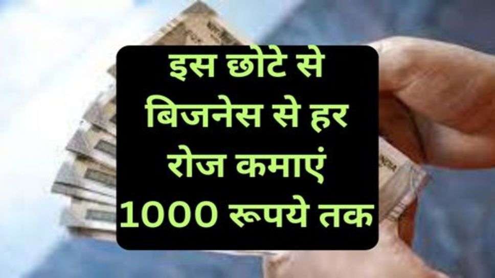 Business Idea: कम लागत मुनाफा ज्यादा इस छोटे से बिजनेस से हर रोज कमाएं 1000 रूपये तक