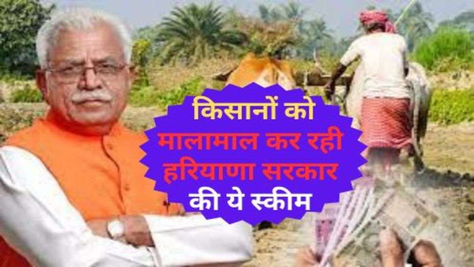 Haryana Govt. Scheme : किसानों को मालामाल कर रही हरियाणा सरकार की ये स्कीम