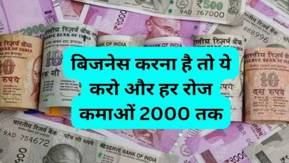 New Business Idea: बिजनेस करना है तो ये करो और हर रोज कमाओं 2000 तक