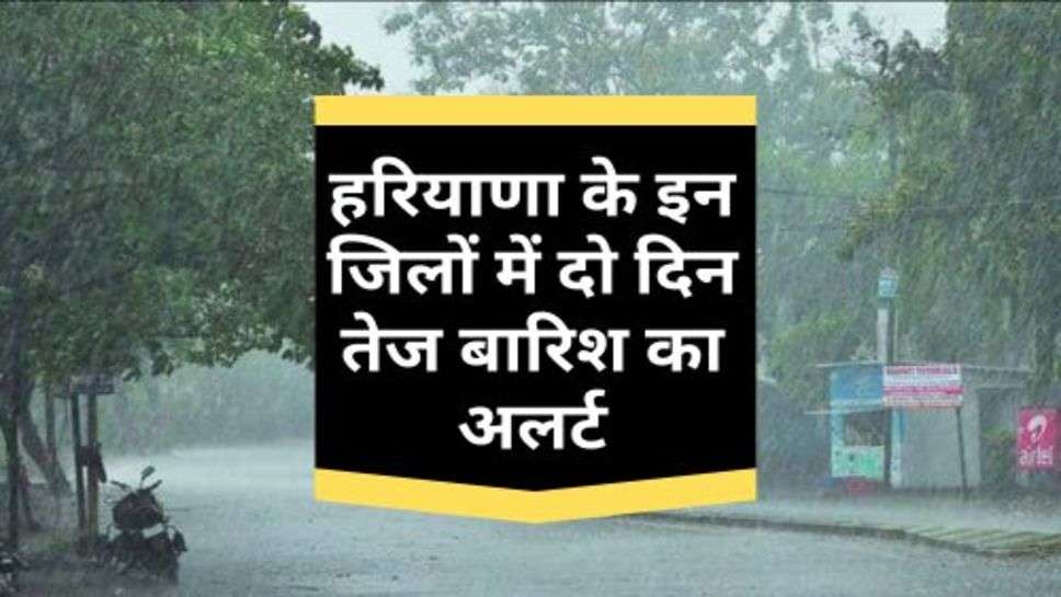 Haryana Weather : हरियाणा के इन जिलों में दो दिन तेज बारिश का अलर्ट, चेक करें मौसम विभाग की जानकारी