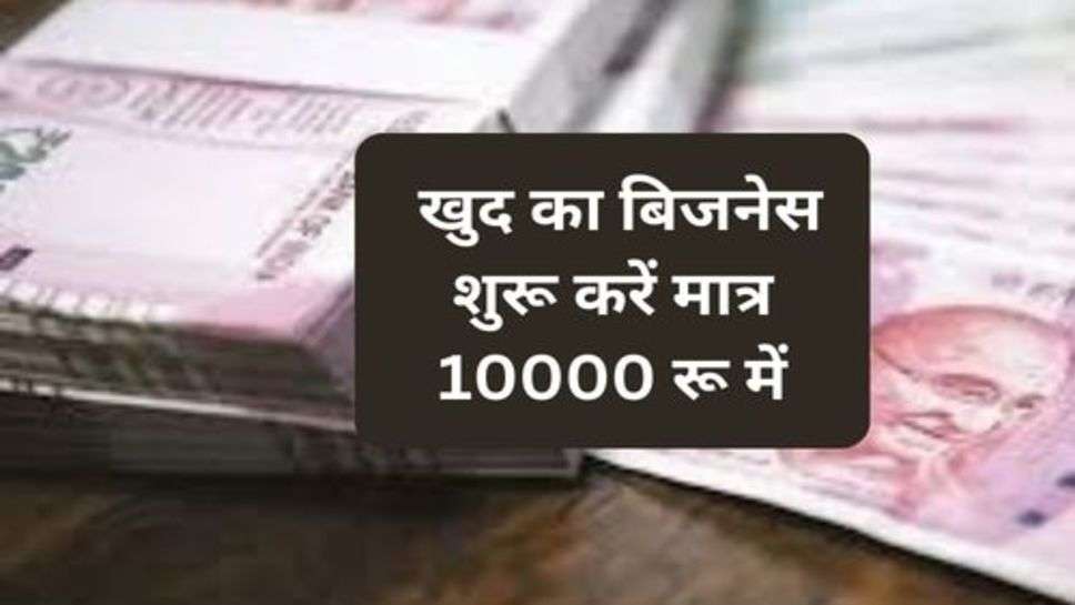 Business Tips : खुद का बिजनेस शुरू करें मात्र 10000 रू में