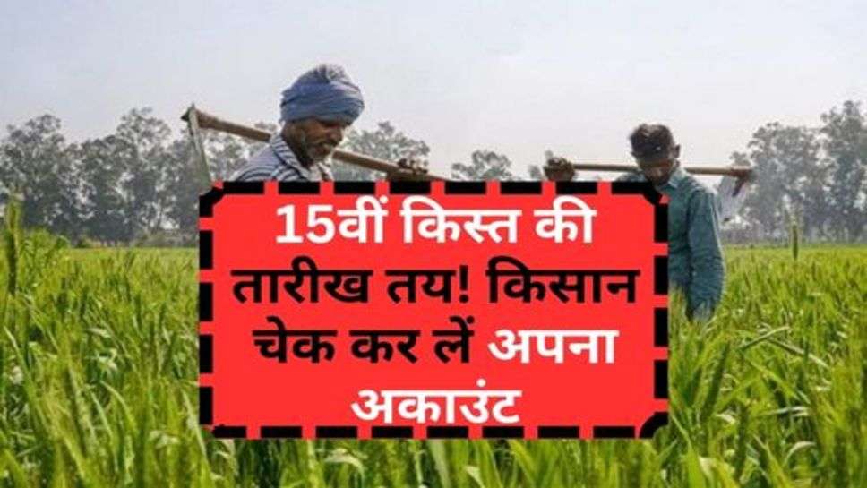 PM Kisan Yojana : 15वीं किस्त की तारीख तय! किसान चेक कर लें अपना अकाउंट