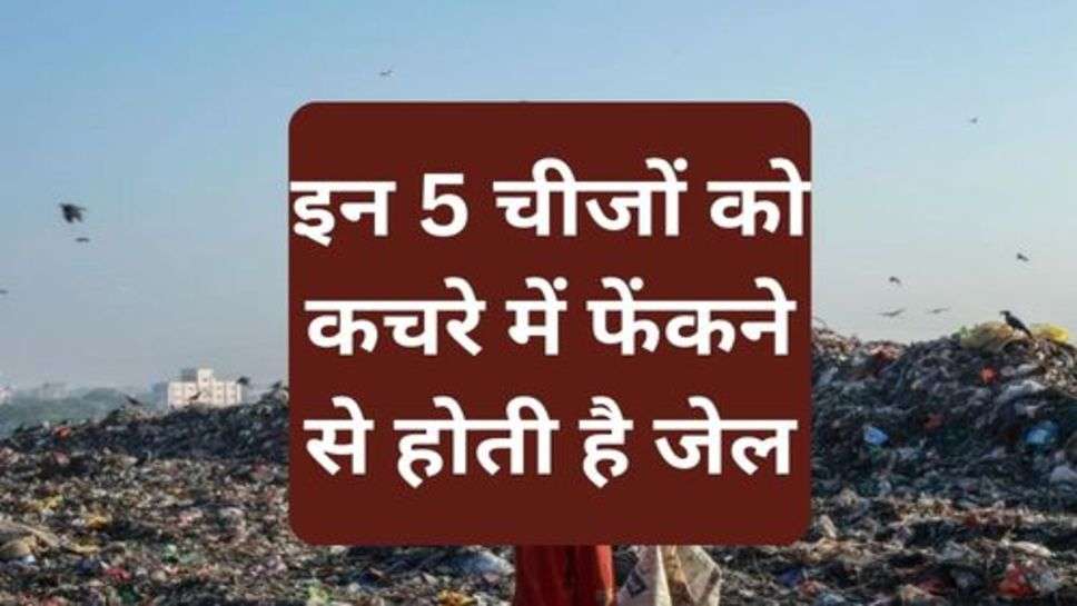 Viral News : इन 5 चीजों को कचरे में फेंकने से होती है जेल