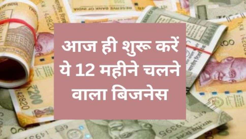 Business  Advice : आज ही शुरू करें ये 12 महीने चलने वाला बिजनेस, होगी लाखों की कमाई