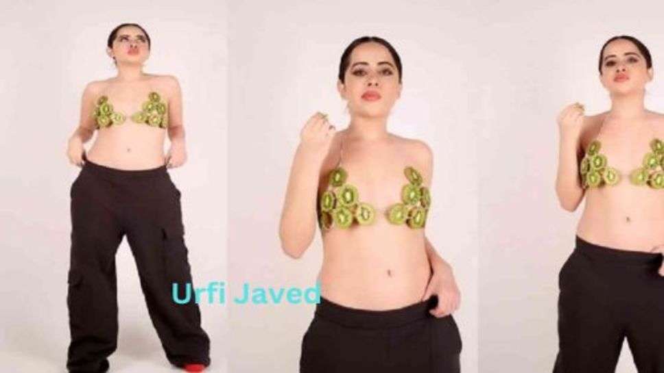 Urfi Javed: उर्फी जावेद नें सलाद में खाई जाने वाली सब्जि से बनाया टॉप