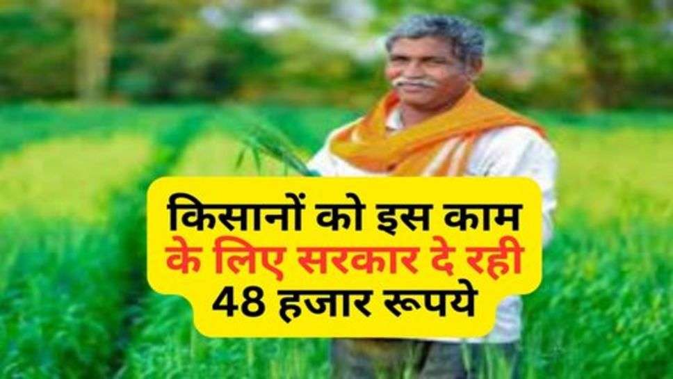 Kisan News : किसानों को इस काम के लिए सरकार दे रही 48 हजार रूपये, ऐसे करें योजना में आवेदन