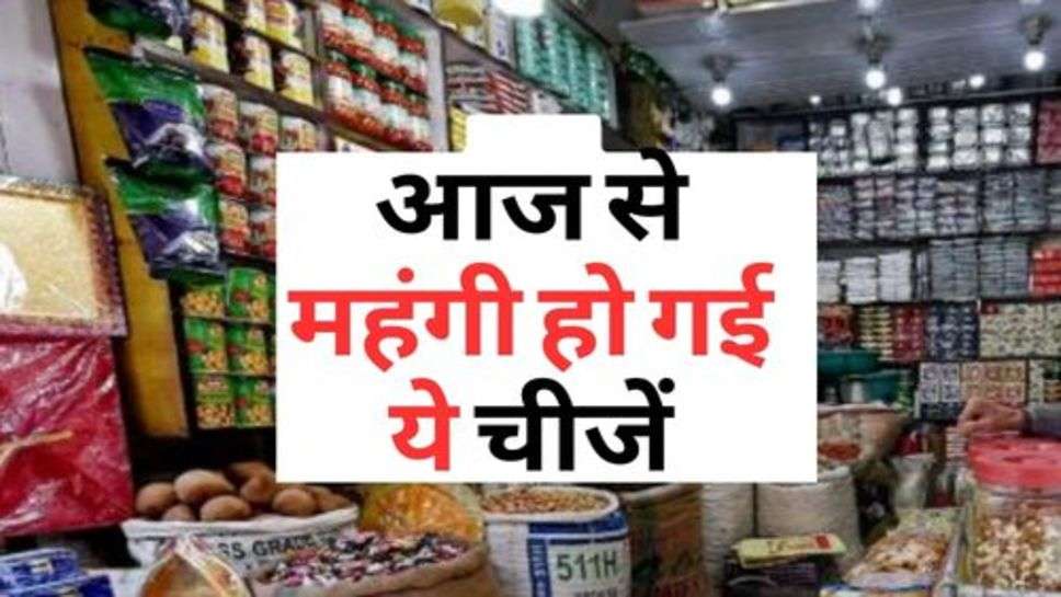 Price Hike : आज से महंगी हो गई येचीजें, आमजन पर दिखेगा असर