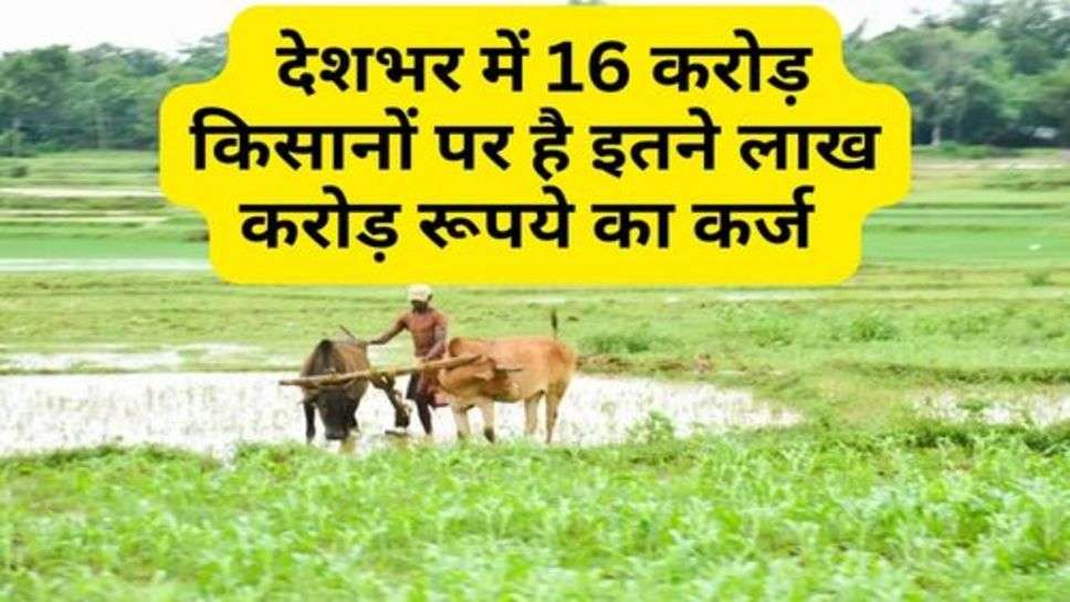 Farmer Loan : देशभर में 16 करोड़ किसानों पर है इतने लाख करोड़ रूपये का कर्ज, दो राज्य सबसे आगे