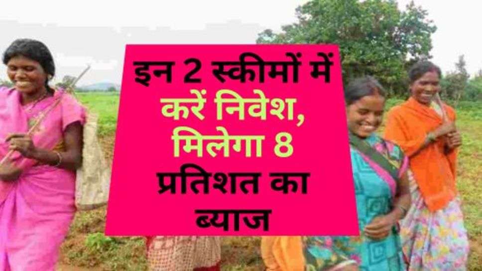 Govt. Scheme : इन 2 स्कीमों में करें निवेश, मिलेगा 8 प्रतिशत का ब्याज