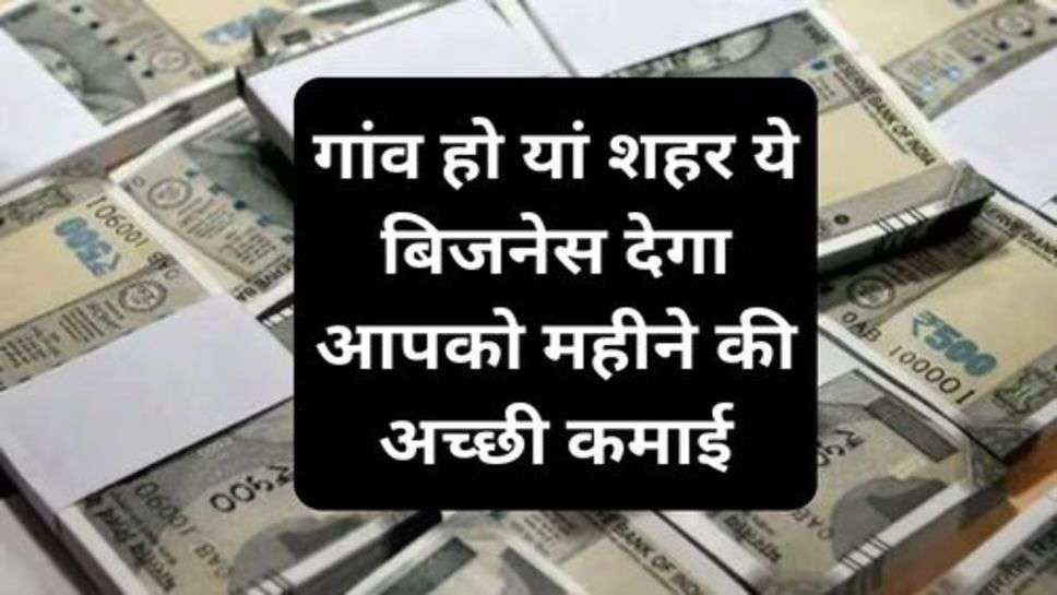 Business Idea: गांव हो यां शहर ये बिजनेस देगा आपको महीने की अच्छी कमाई