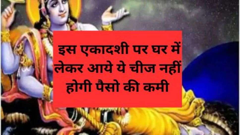 Ekadashi 2023 : इस एकादशी पर घर में लेकर आये ये चीज नहीं होगी पैसो की कमी