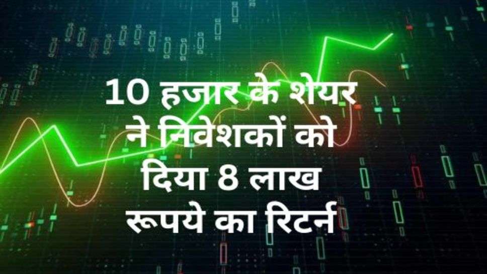 Share Market : 10 हजार के शेयर ने निवेशकों को दिया 8 लाख रूपये का रिटर्न, निवेशकों की भर दी झोली