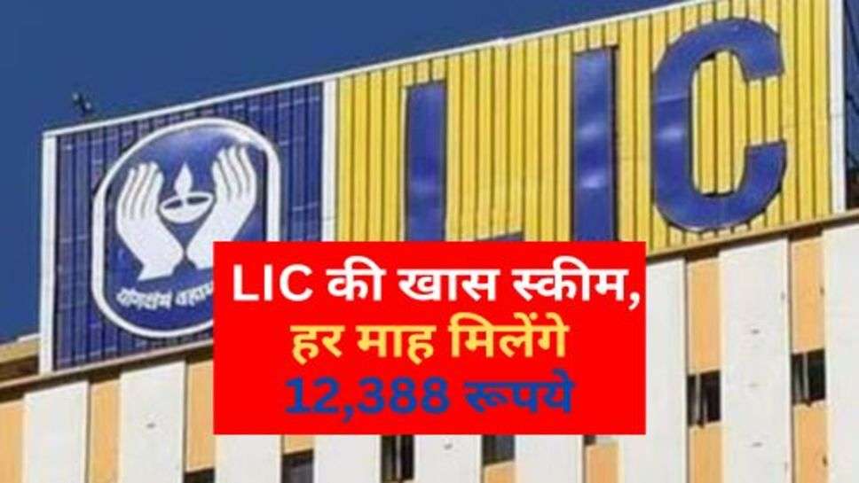 LIC की खास स्कीम, हर माह मिलेंगे 12,388 रूपये