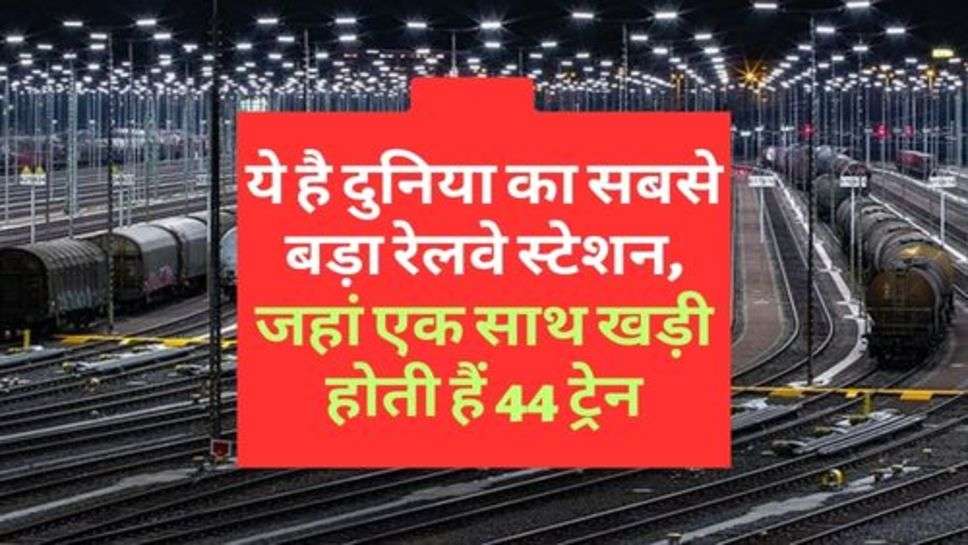 World Largest Railway Station : ये है दुनिया का सबसे बड़ा रेलवे स्टेशन, जहां एक साथ खड़ी होती हैं 44 ट्रेन