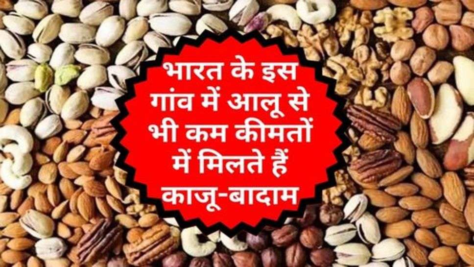 Dry Fruits : भारत के इस गांव में आलू से भी कम कीमतों में मिलते हैं काजू बादाम