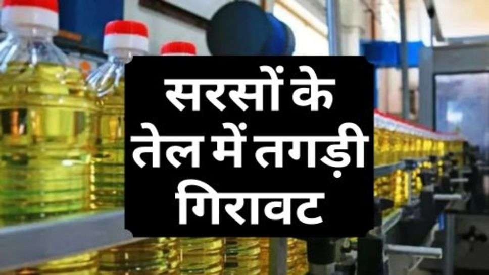 Mustred Oil Price : सरसों के तेल में तगड़ी गिरावट, चेक करें आज के ताजा रेट