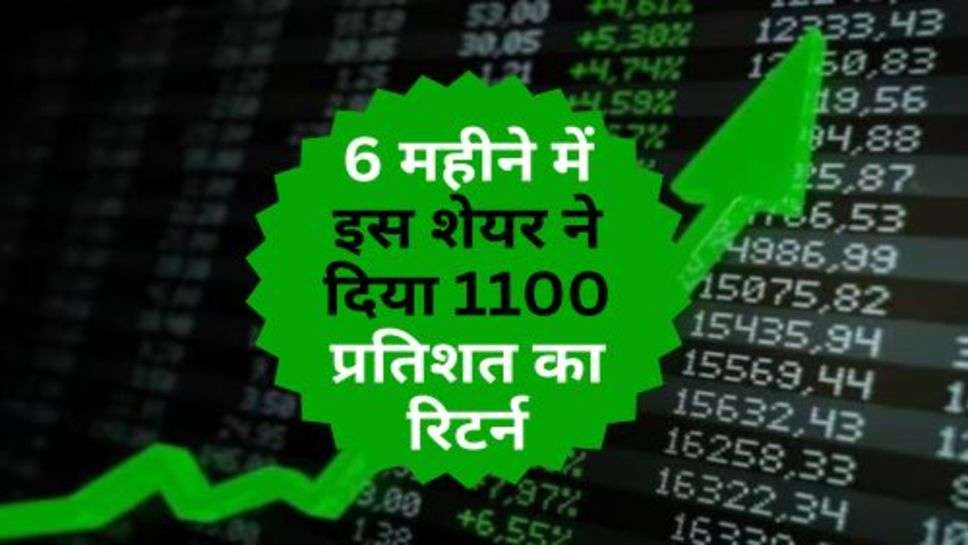 Share Market : 6 महीने में इस शेयर ने दिया 1100 प्रतिशत का रिटर्न, क्या आपने भी किया था निवेश