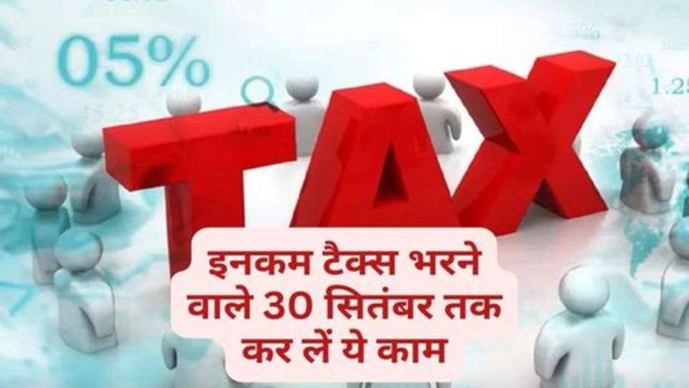 Income Tax : इनकम टैक्स भरने वाले 30 सितंबर तक कर लें ये काम, वरना होगा नुकसान