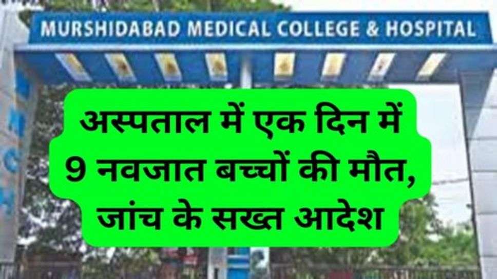 9 Newborn Babies Deathb in Hospital: अस्पताल में एक दिन में 9 नवजात बच्चों की मौत, जांच के सख्त आदेश