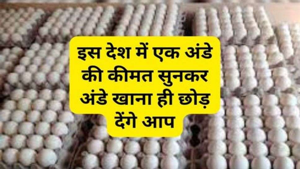 Price of Eggs : इस देश में एक अंडे की कीमत सुनकर अंडे खाना ही छोड़ देंगे आप