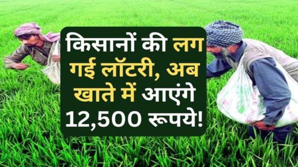 PM Kisan News : किसानों की लग गई लॉटरी, अब खाते में आएंगे 12,500 रूपये!