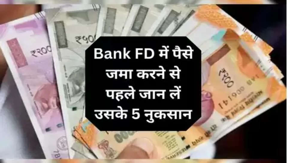 Bank FD में पैसे जमा करने से पहले जान लें उसके 5 नुकसान