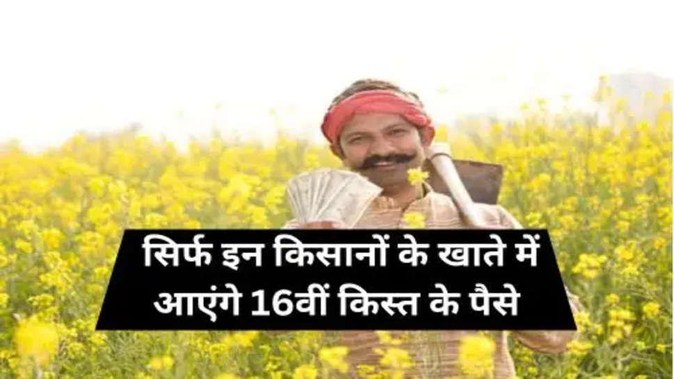 PM Kisan Nidhi Yojana 16th Installment : सिर्फ इन किसानों के खाते में आएंगे 16वीं किस्त के पैसे, लिस्ट में अभी चेक करें अपना प्रोसेस 